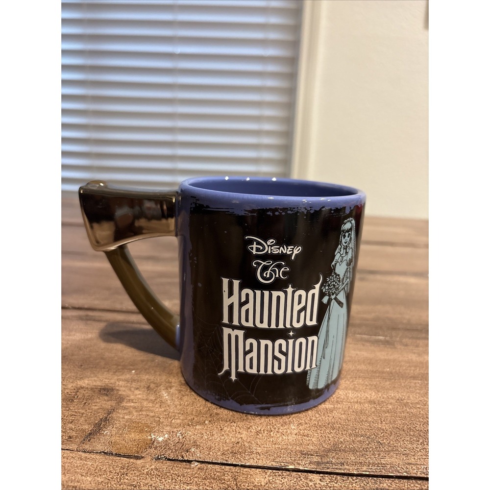 Disney Haunted Mansion Constance Hatchaway 20 oz Ceramic Coffee Mug Axe Handle